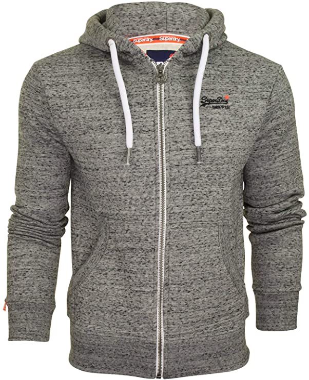 Superdry Men's Orange Label Ziphood Hooded Sweatshirt