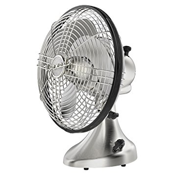 Vornado Silver Swan S Small Room Oscillating Fan, Brushed Nickel