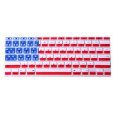 HDE Ultra Thin Silicone Rubber Keyboard Skin Cover for Macbook Air 11 Notebooks US Flag