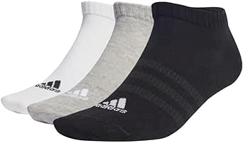 ADIDAS IC1337 T SPW LOW 3P Socks Unisex medium grey heather/white/black L