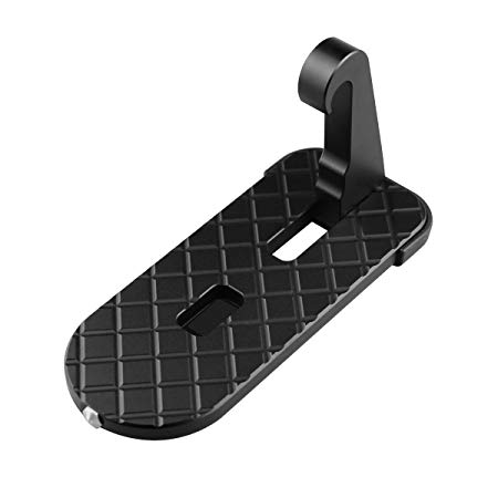 Car Door Step - Vehicle Hooked on U Shaped Slam Latch Doorstep - Vehicle Folding Ladder for Jeep SUV Car, Easy Access to Car Rooftop Roof-Rack