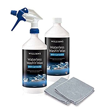 Williams Racing APL1009 Waterless Wash  Wax Kit, Set of 2