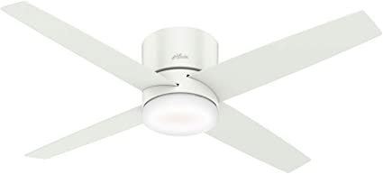 Hunter Fan Company Hunter 59371 Contemporary Modern 54``Ceiling Fan from Advocate Collection Finish, Fresh White