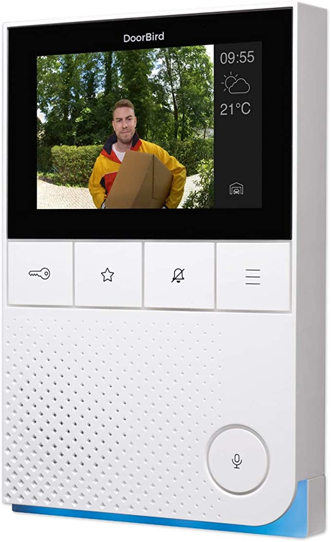 DoorBird IP Video Indoor Wall Station Intercom A1101, 4" Color Display - Surface mounting - WiFi Ethernet and POE - 2 Year Warranty and Enhanced Video Instructions