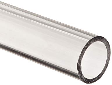 Polycarbonate Tubing, 1" ID x 1 1/4" OD x 1/8" Wall, Clear Color 24" L