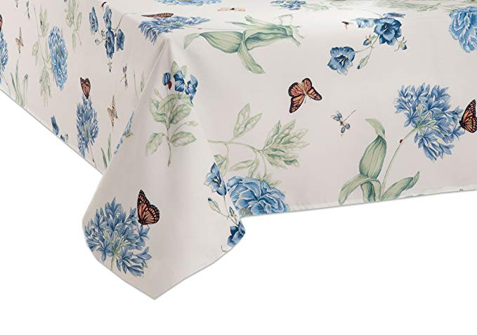 Lenox Butterfly Meadow Blue 60"X84" Oblong Tablecloth