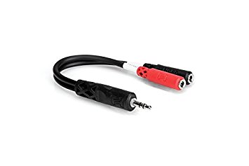 Hosa YMM-261 3.5 mm TRS to Dual 3.5 mm TSF Stereo Breakout Cable