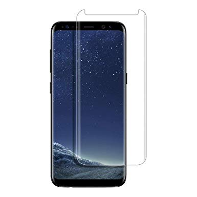 KOFOHO Galaxy S8 Screen Protector Glass, Full Cover (3D Curved) Tempered Glass Screen Protector for Samsung Galaxy S8 (Transparent)