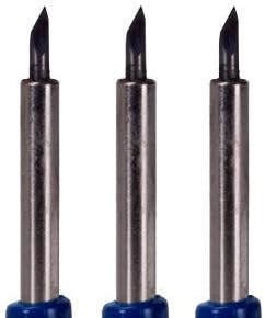3-Pack 60 Degree Roland Type Cemented Carbide Blade Set