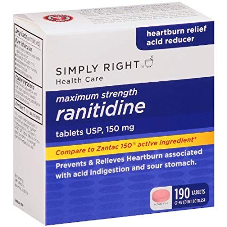 Members Mark - Simply Right Ranitidine , Acid Reducer 150 Mg 190 Tablet Count - Compare to Zantac 150 -