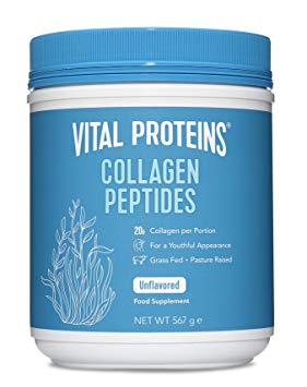 Hydrolyzed Collagen Powder Supplement - Vital Proteins Collagen Peptides 20,000 mg Serving, Paleo Friendly, Grass-Fed, Low Sugar Protein… (20oz)