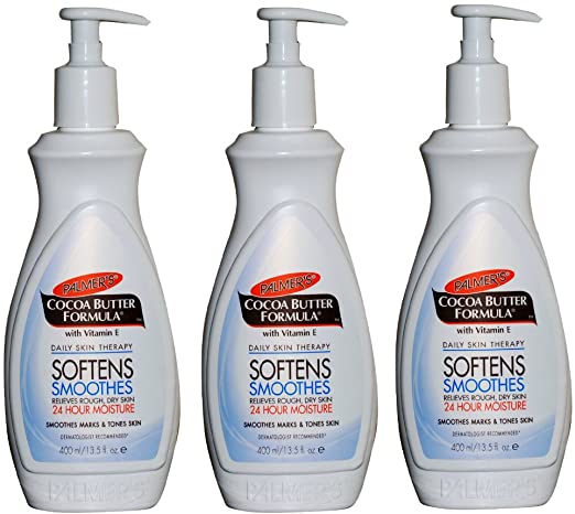 Palmer's Cocoa Butter Formula Lotion Daily Skin Therapy with Vitamin E, 3 X 400ml Pumps