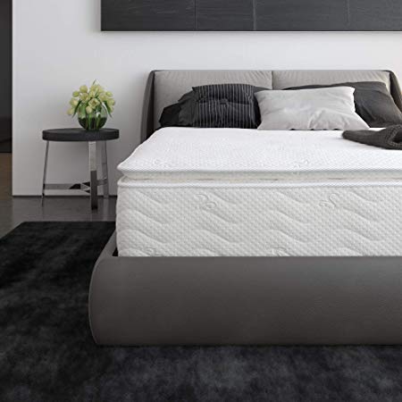 Signature Sleep 6147359 Contour Hybrid 12" Independently Encased Coil Memory Foam, Full Bed Mattress Conventional, White