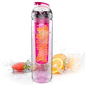 AVOIN colorlife  27oz. Sport Water Bottle with Fruit Infuser(Many Color Option) - BPA Free