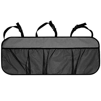 FH GROUP FH1122 Multi-Pocket Trunk Organizer- Great for Storage, Gray Color- Fit Most Car, Truck, Suv, or Van