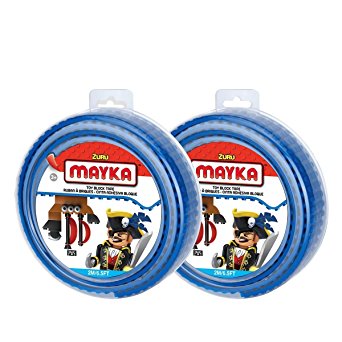 Mayka Toy Block Tape - 4 Stud - Blue - 6 Feet (2 Pack)