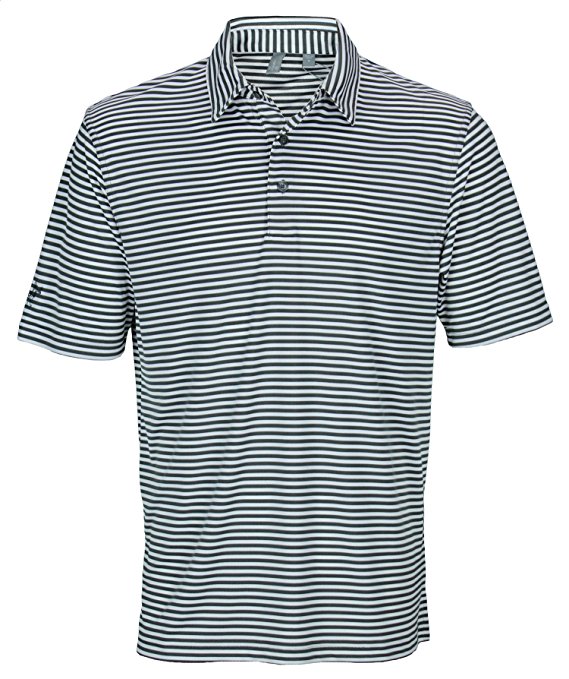 Ashworth Mens Performance Feed Stripe Golf Polo Shirt