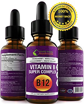 * VITAMIN B SUPER COMPLEX * Vitamin B Complex Liquid – Vitamin B Stress Complex – Vitamin B Complex For Women – Vitamin B Complex For Kids – Vitamin B Complex 50 – Top Rated Liquid Drops