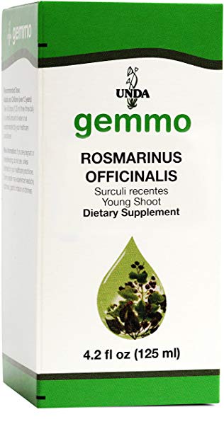 UNDA Gemmo Therapy - Rosmarinus Officinalis - Rosemary Young Shoot Extract - 4.2 fl oz (125 ml)