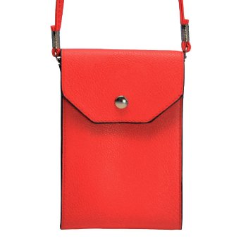 Trendy Cross-Body Cell Phone Bag - Assorted Colors (Red)