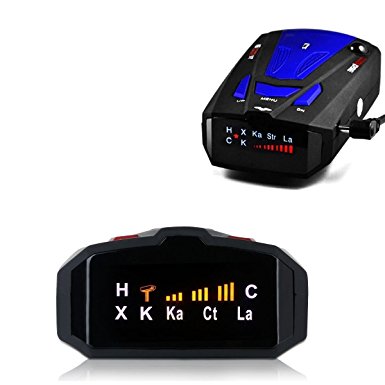 Radar Detector, Voice Alert and Car Speed Alarm System with 360 Degree Detection, City/Highway Mode Radar Detectors for Cars