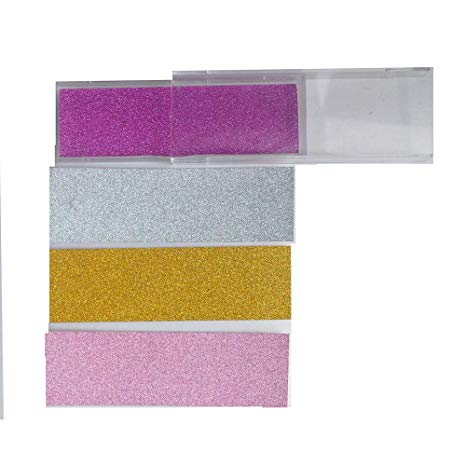 Set of 4 lash Box Transparent Plastic Box Eyelash Packaging with Color Card