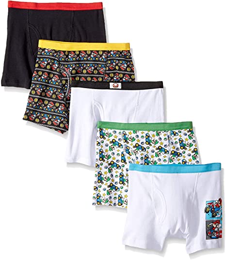 Nintendo Boys' Little Super Mario Brothers Underwear Multipacks