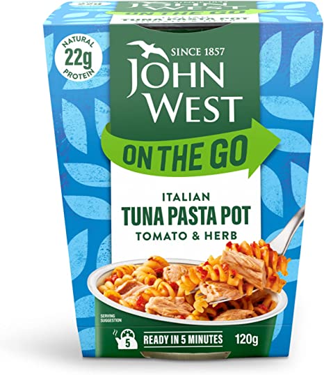 John West Tuna Pots Italian Pasta, 120g