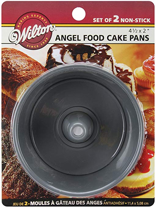 Mini Angel Food Cake Pans 2/Pkg-Round 4.5"X2"