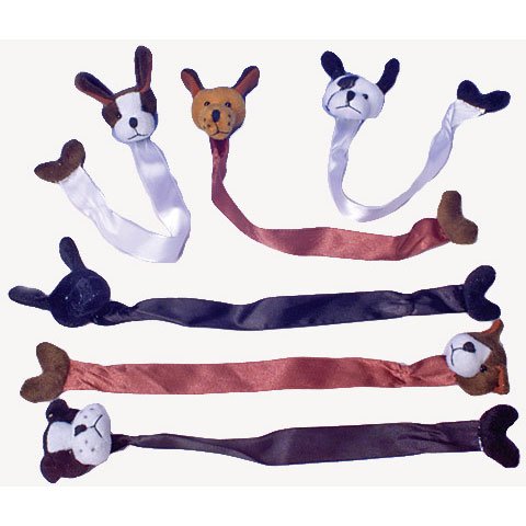 Plush Dog Bookmarks, 12 Pieces