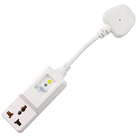 OAONAN Safety RCD Plug Adapter Portable Circuit Breaker Use for Household Devices and Electrician Tools British Plug 13AMP - White