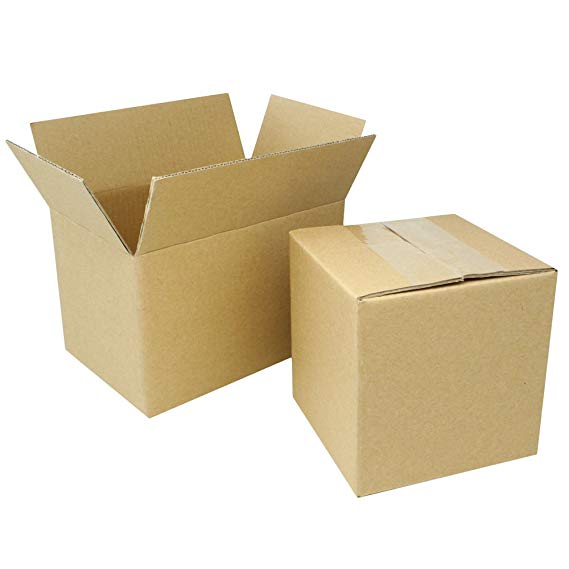 EcoSwift 25 6x4x3 Corrugated Cardboard Packing Boxes Mailing Moving Shipping Box Cartons