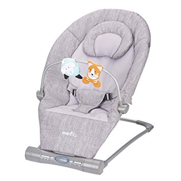 Evenflo Lyric Musical Bouncer, Grey Melange