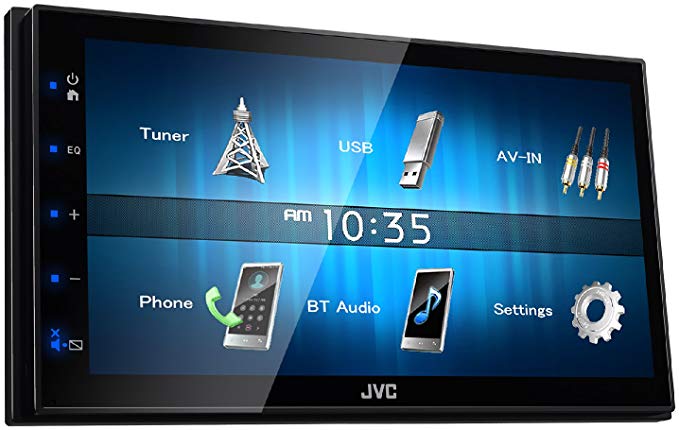 JVC KW-M24BT WVGA Digital Media Receiver with Bluetooth Module, 17.3 cm, Black