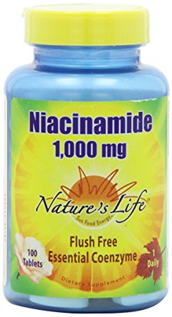 Nature's Life Niacinamide Tablets, 1000 Mg, 100 Count