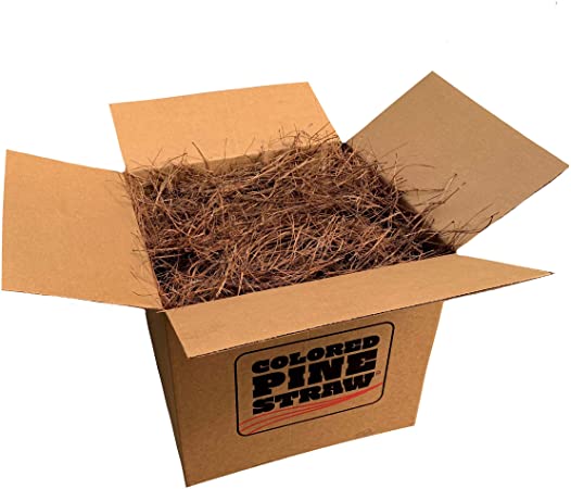 Longleaf Pine Straw Loose in Box for Landscaping - Non-Colored - Covers Up to 100 Square Feet