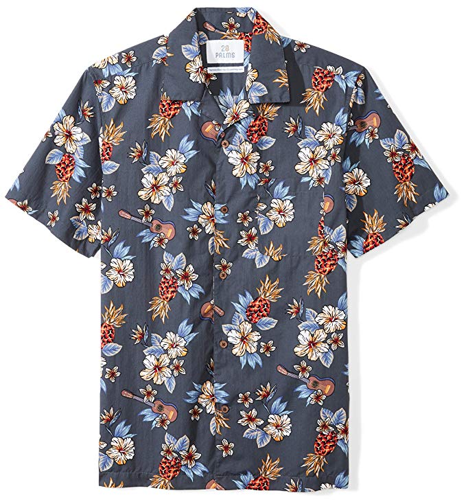 Amazon Brand - 28 Palms Men's Standard-Fit 100% Cotton Tropical Hawaiian Shirt