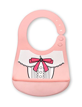 Baby Waterproof Bibs Silicone Bib for Babies and Toddlers with Various Styles Little Princess