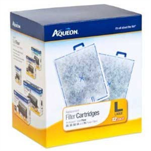 Aqueon 6419 Filter Cartridge, Large, 12-Pack