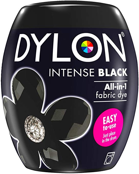 DYLON Machine Dye Pod, easy-to-use fabric colour for laundry, 350g (Intense Black)