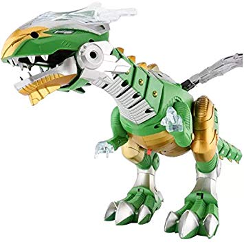 INCHOI Best Choice Products Kids Toy Walking Dinosaur Figure Lights & Sounds, Real Movement (Green)