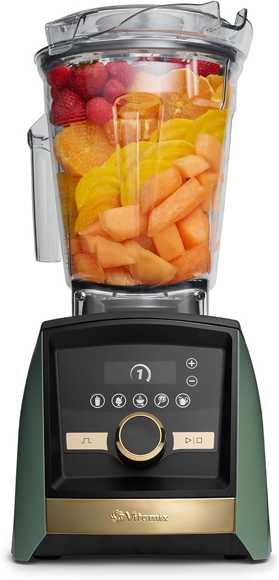 Vitamix A3500 Ascent Series Smart Blender, Professional-Grade, 64 oz. Low-Profile Container, Matte Sage with Gold Accents