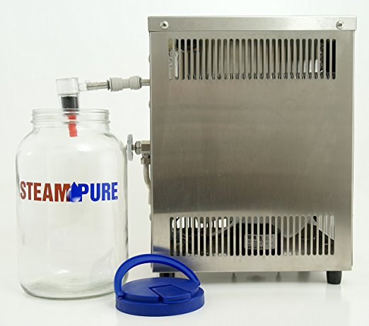 Steam Pure Stainless Steel Counter Top Water Distiller by Pure & Secure