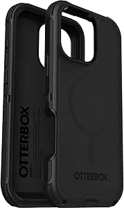 OtterBox iPhone 16 Pro Max Defender Series Case - Black Single unit ships in polybag