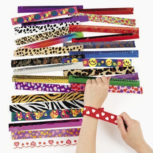 Fun Express Slap Bracelet Assortment - 50 Pieces