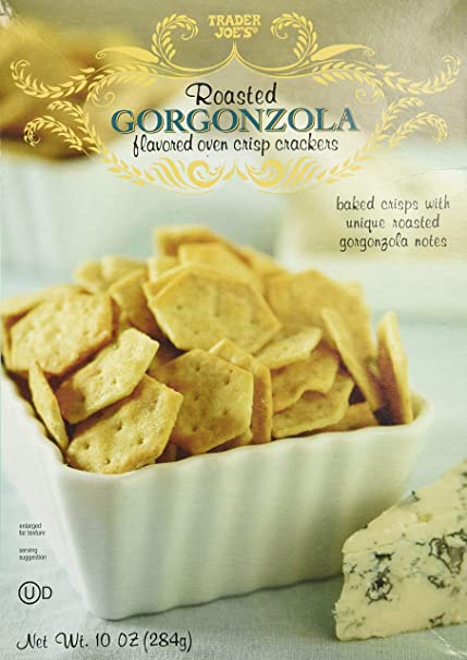2 Pack Trader Joe's Roasted Gorgonzola Flavored Oven Crisp Crackers