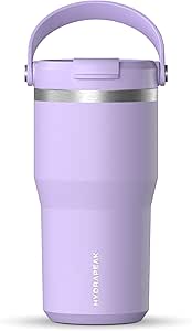 Hydrapeak Nomad 24 oz Tumbler with Handle and Sip Lid, Leakproof Tumbler, Tumbler Lid, Double Insulated Tumblers, 24oz Double Insulated Cup, Stainless Steel (Lavender)