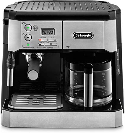 De'Longhi BCO432 Combination Pump Espresso and 10c Drip Coffee Machine with Advanced Cappuccino System, Medium, Black/Stainless Steel