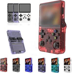 KEYBOY - Game Console Full Range, 2025 New Generation 128 GB Keyboy Handheld Game Console, Retro Game Console Built in 20000  Games, 3.5-in 4K HD IPS Screen (Red)