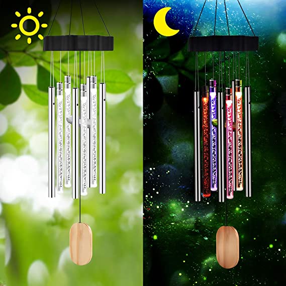 GoLine Solar Wind Chimes, Solar Decoration Lights Outdoor with Color Changing, Garden Houswarming Gifts for Patio Yard Home Decor.